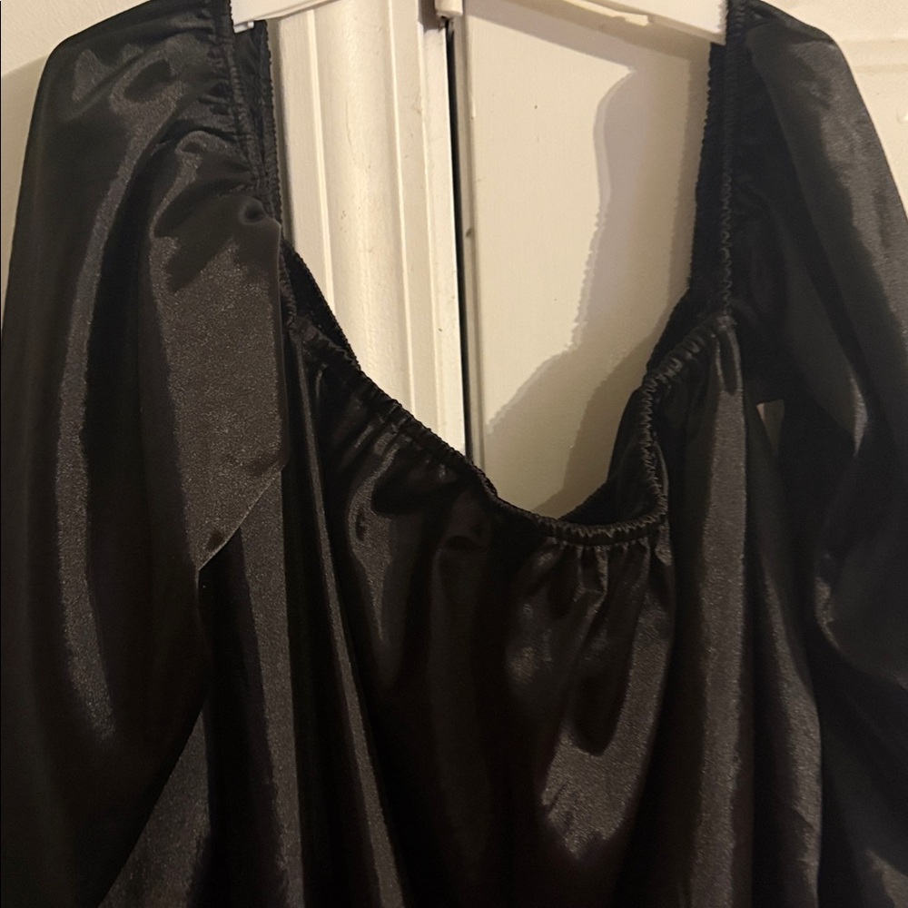 Divided Black Blouse
